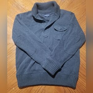 Lands' End Men's Charcoal Turtleneck Sweater